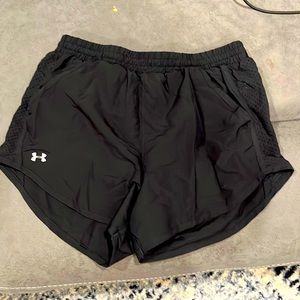 Underarmour small heat gear running shorts, worn once